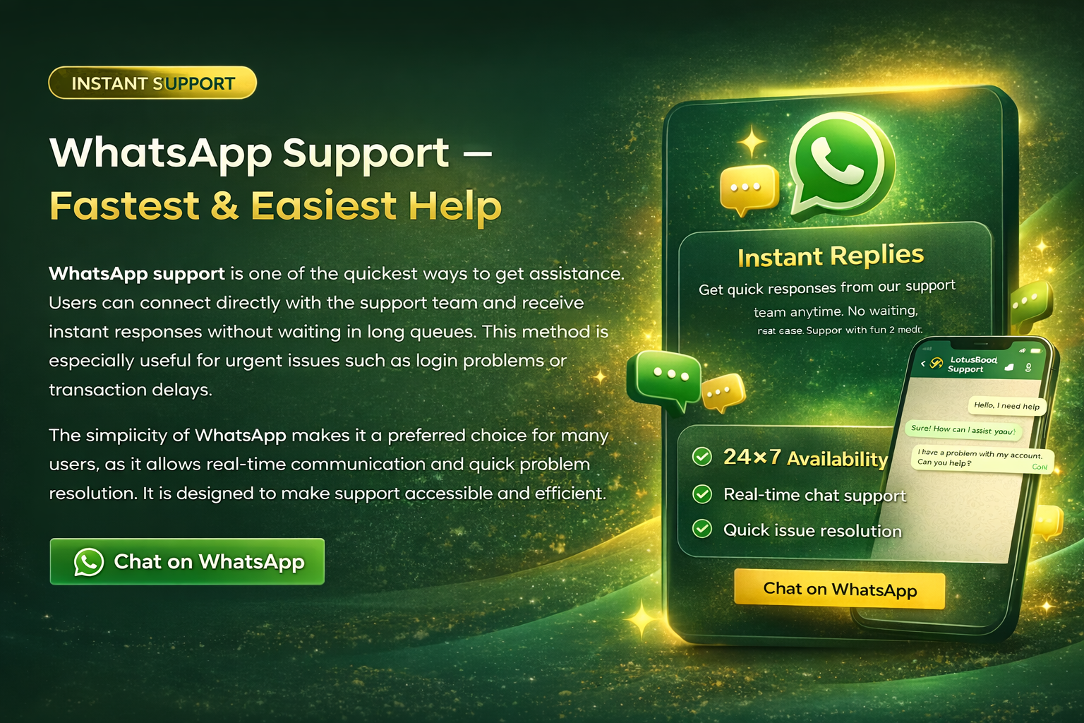 WhatsApp Support